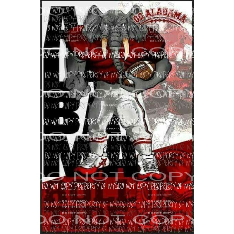 Alabama Crimson Tide Tumbler Sublimation Transfer