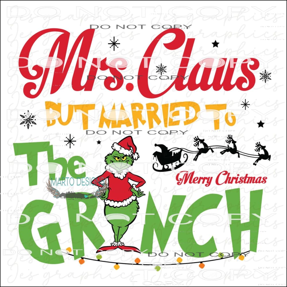 CH451 Merry Christmas The Grinch Sublimation Print — Southern