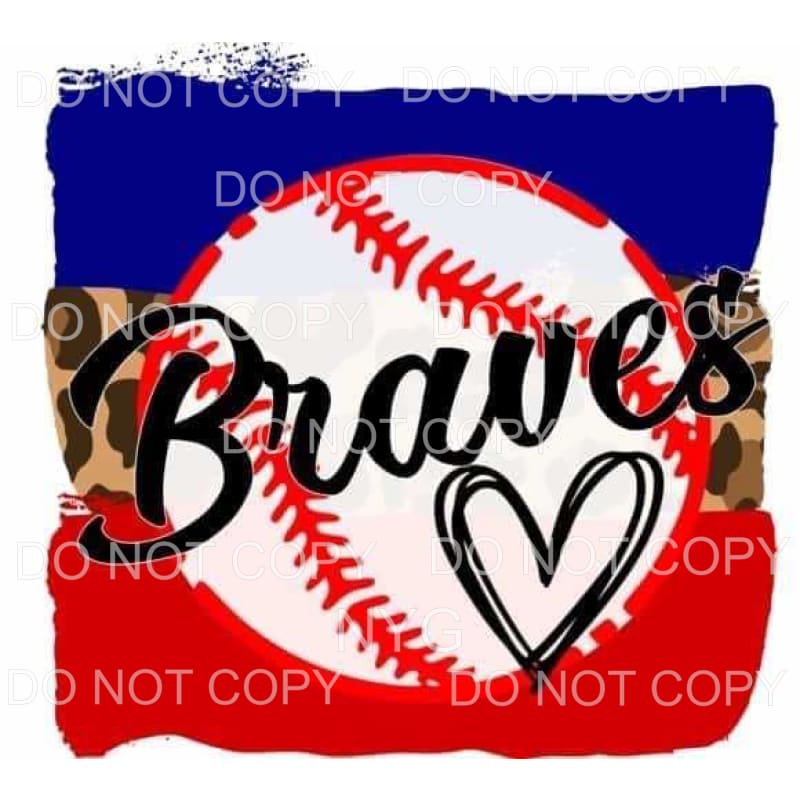 Atlanta Braves Hand Drawn Sublimation Design