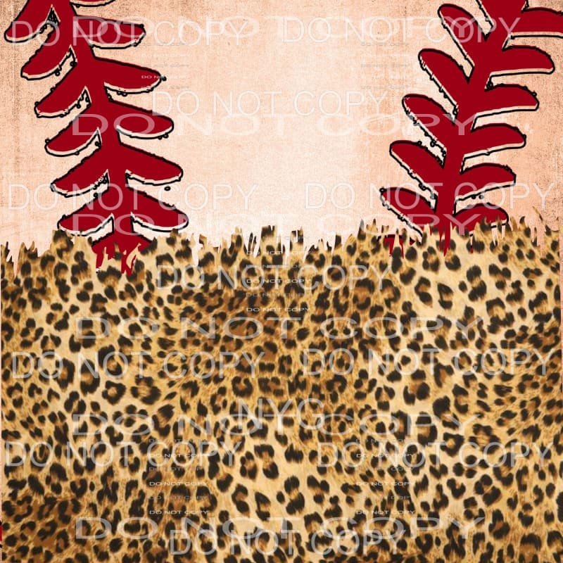 Baseballin Baseball Leopard - Digital Download Sublimation Design