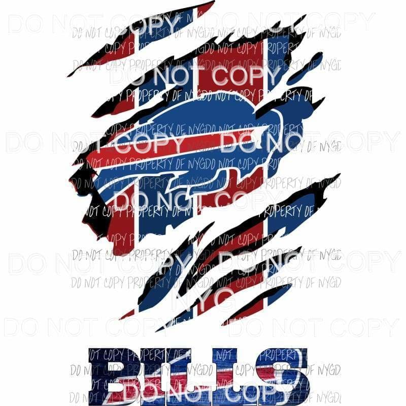 martodesigns - Buffalo Bills ripped design Sublimation