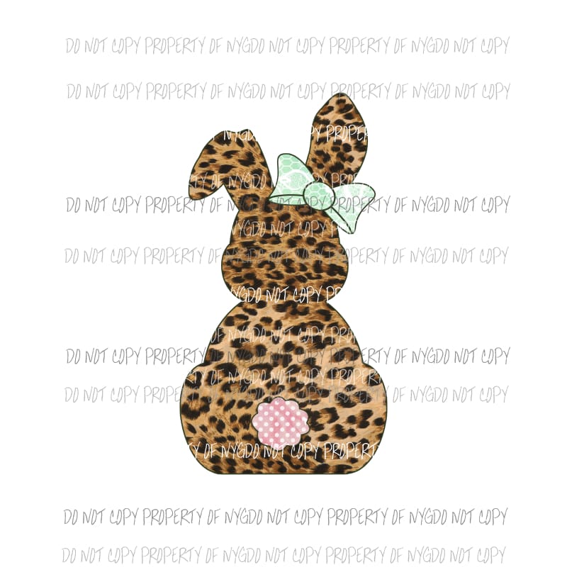 Martodesigns Cheetah Girl Bunny Sublimation Transfers 6690