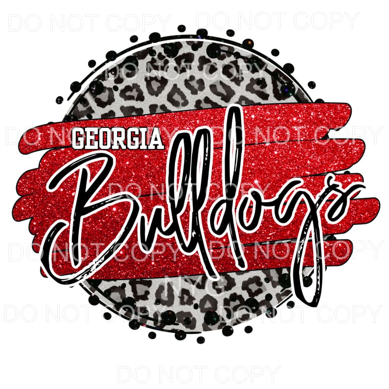 SUBLIMATION TRANSFER SHEET Atlanta Falcons Georgia Bulldogs Zipper