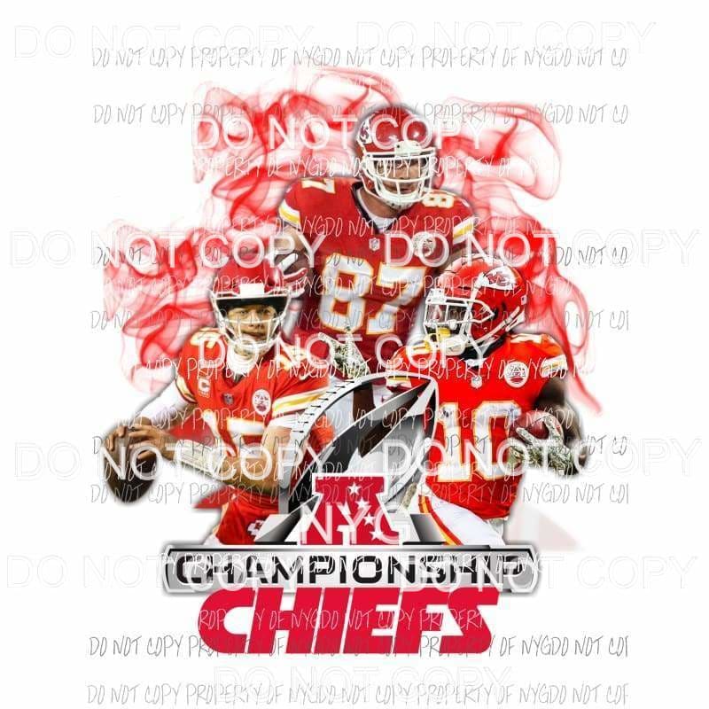 Kansas City Chiefs Sublimation Transfer Sublimated Heat 