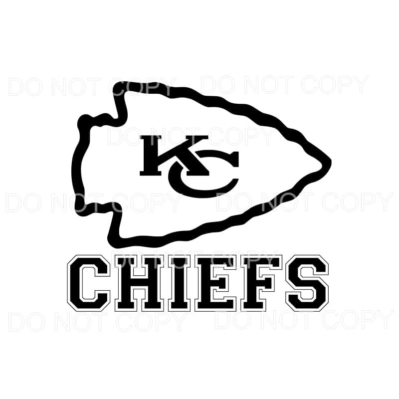 Kansas City Chiefs Ball Black Logo SVG