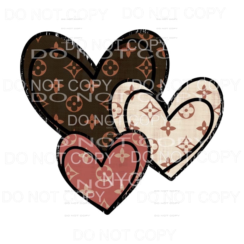 martodesigns - Louis Vuitton hearts trio LV Sublimation