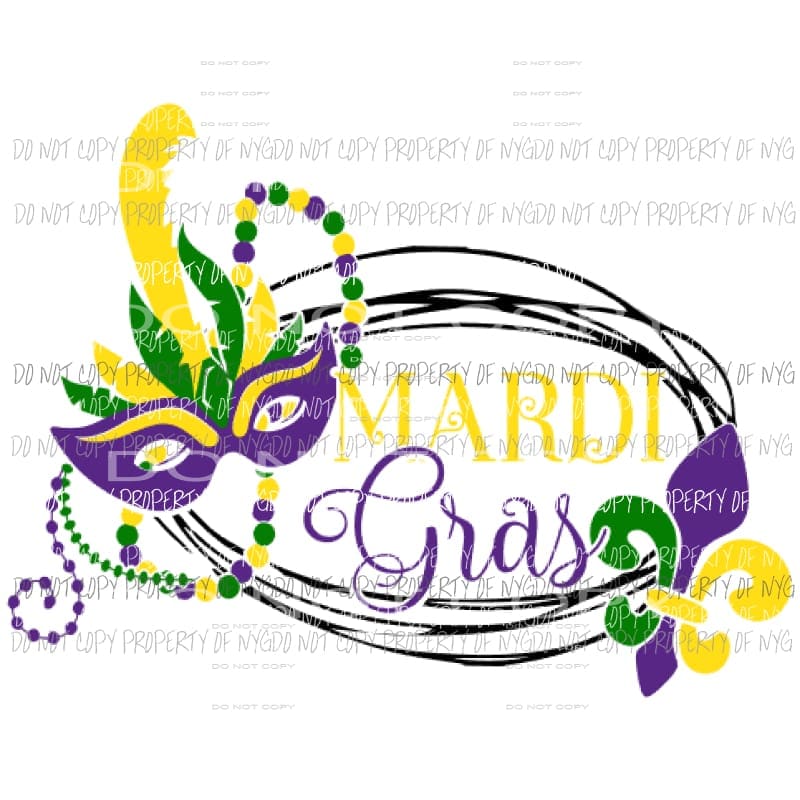 Mardi Gras Sublimation Transfers –