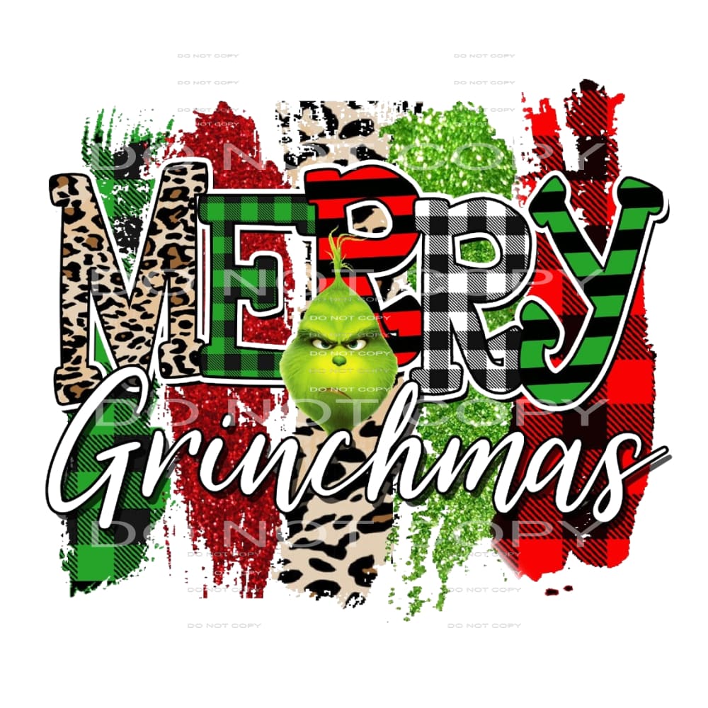 Merry Grinchmas Grinch Sublimation Print - Ready to Press