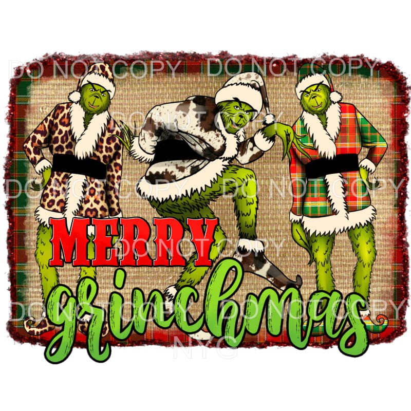 CH451 Merry Christmas The Grinch Sublimation Print — Southern