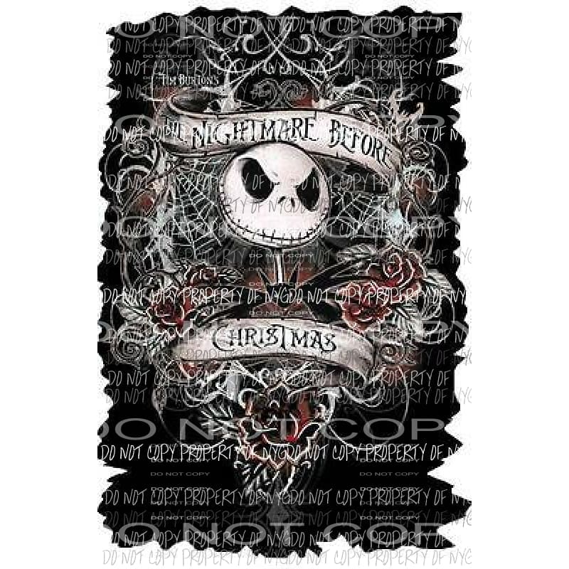 Scary Movie Nightmare Before Christmas Glass Can 16oz - Sublimation Design  - Sublimation Design – Designs by Noelly