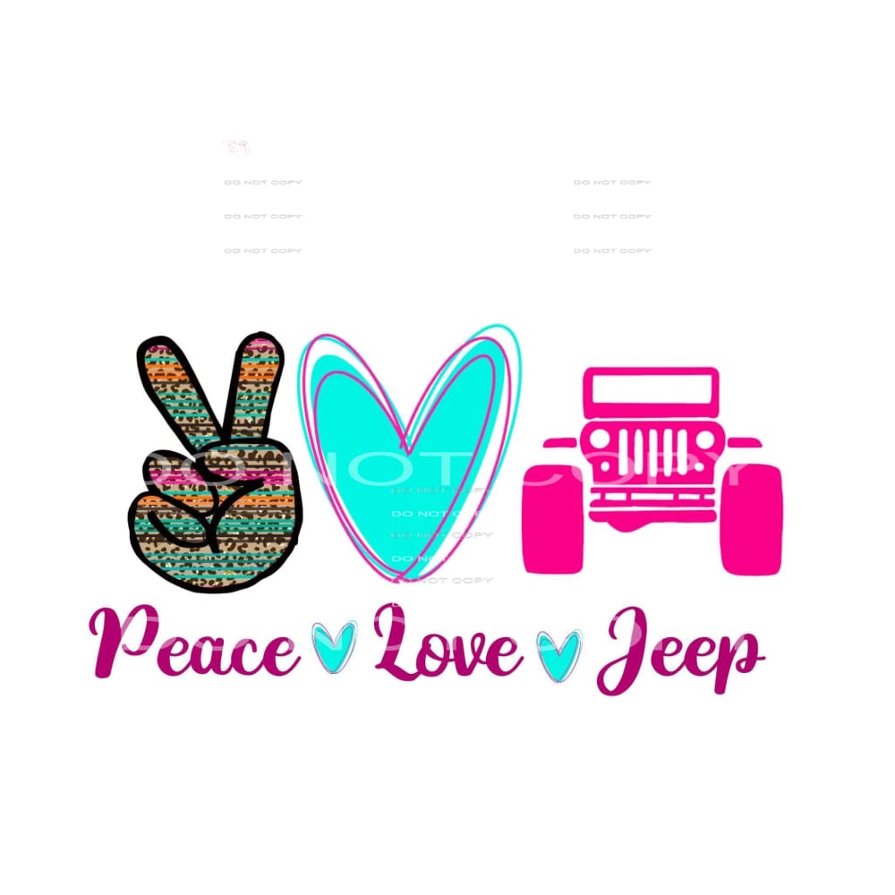 Peace Love Jeep 20oz. Tumbler