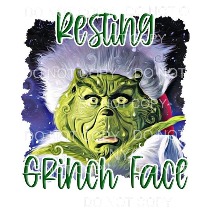 Resting Grinch Face - Mug – Purple Train