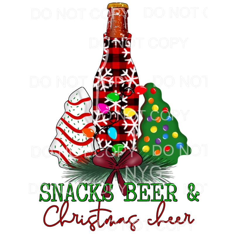 FREE Fueled By Beer And Christmas Cheer Koozie SVG