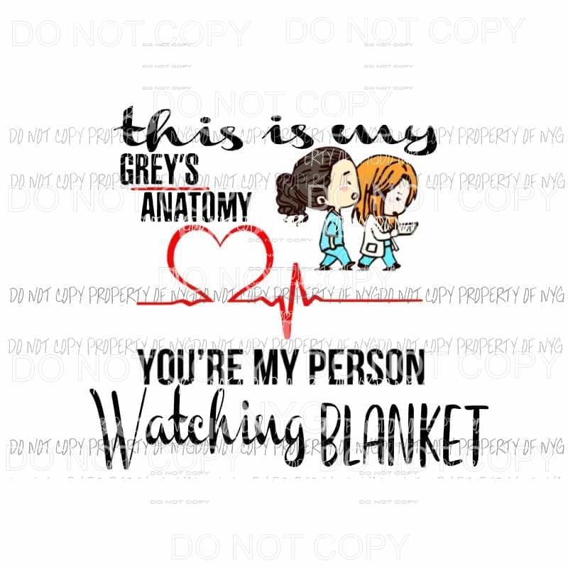 This is my 2025 grey's anatomy blanket