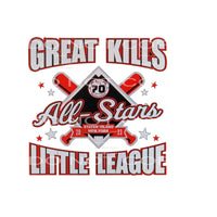 all star little league custom Sublimation transfers - Heat