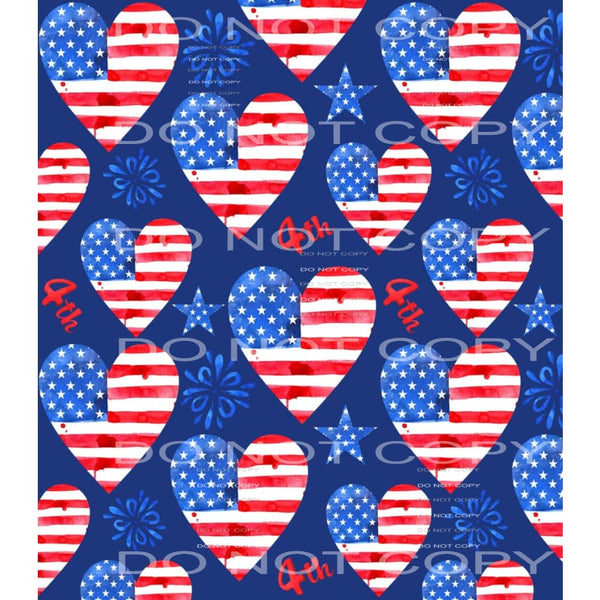 America heart # 455 sheets - Tumblers Sublimation transfers