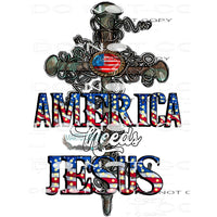 America Needs Jesus #10936 Sublimation transfer - Heat