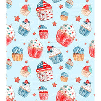 American flag cupcakes # 465 sheets - Tumblers Sublimation