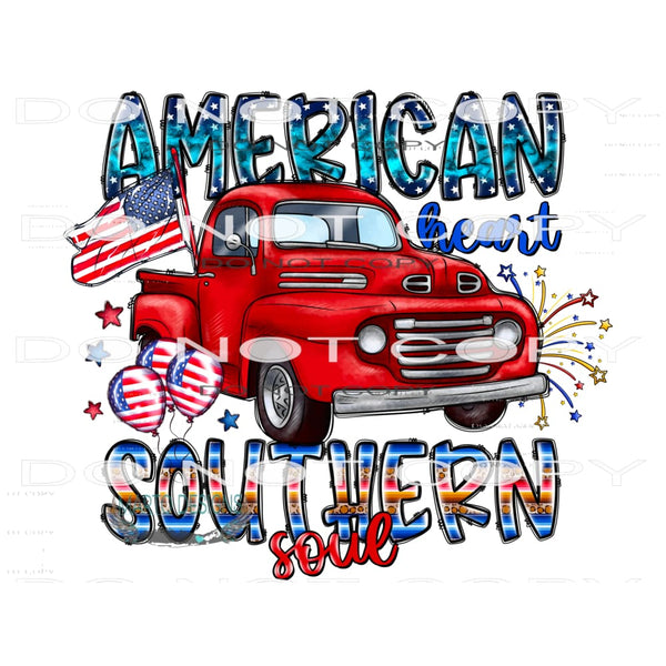 American Heart Southern Soul #10825 Sublimation transfers