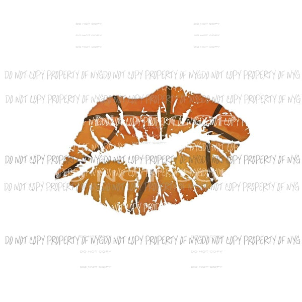 Basketball Lips Sublimation transfers Heat Transfer