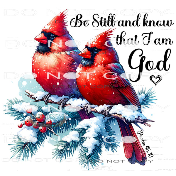 Be Still And Know That I Am God #11193 Sublimation transfer