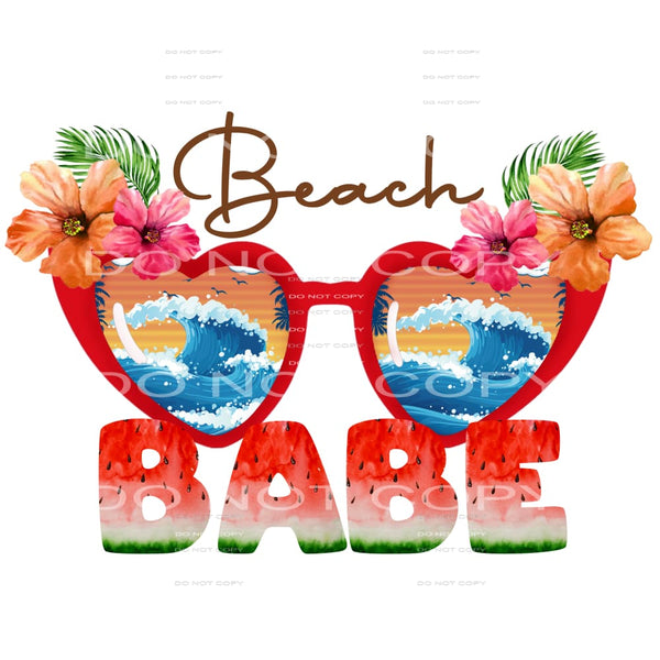 Beach babe # 439 Sublimation transfers - Heat Transfer