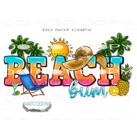 Beach Bum #10421 Sublimation transfers - Heat Transfer