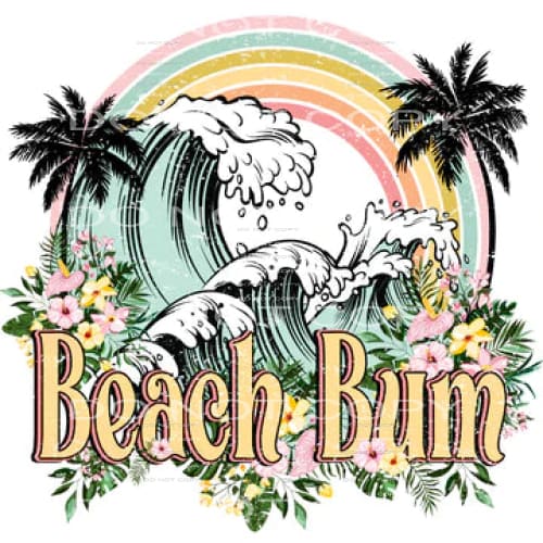 Beach Bum #5902 Sublimation transfers - Heat Transfer