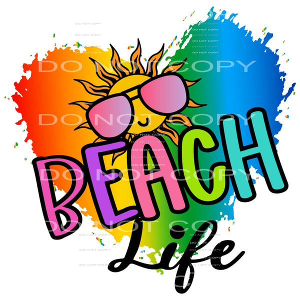 Beach life # 472 Sublimation transfers - Heat Transfer