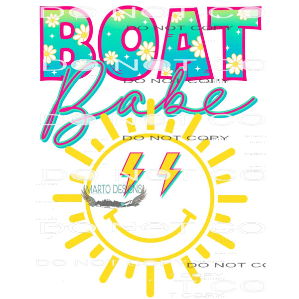 Boat Babe #10333 Sublimation transfers - Heat Transfer