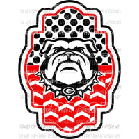 bulldogs Georgia 1 Sublimation transfers Heat Transfer