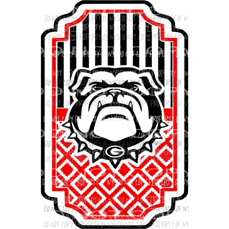 martodesigns - bulldogs Georgia 4 Sublimation transfers