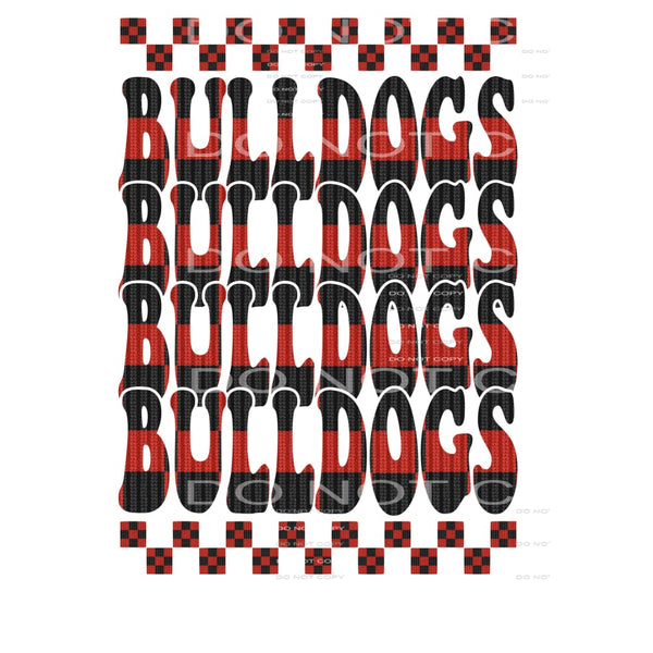 Bulldogs Knitted # 99223 Sublimation transfers - Heat