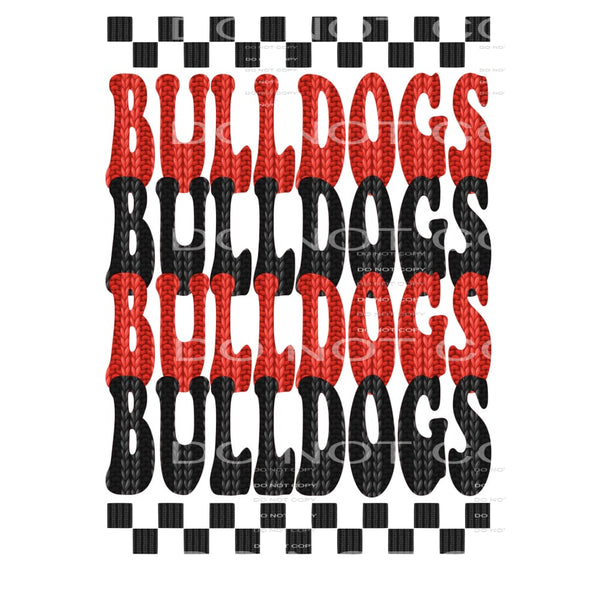 Bulldogs Knitted # 99224 Sublimation transfers - Heat