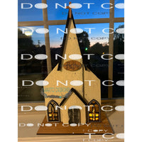 Church DIY kit comes with wood - Picture and instructions