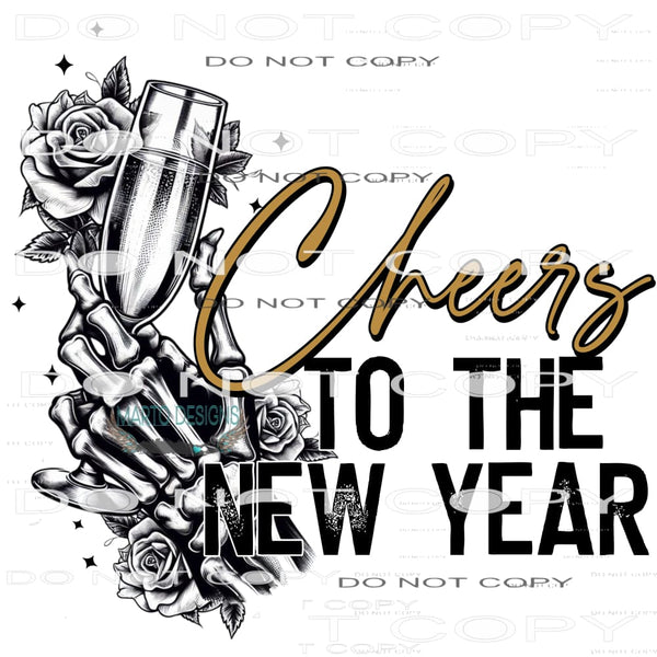 Copy of Happy New Year 2024 #8836 Sublimation transfers -