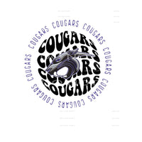 Cougars # 88977 Sublimation transfers - Heat Transfer