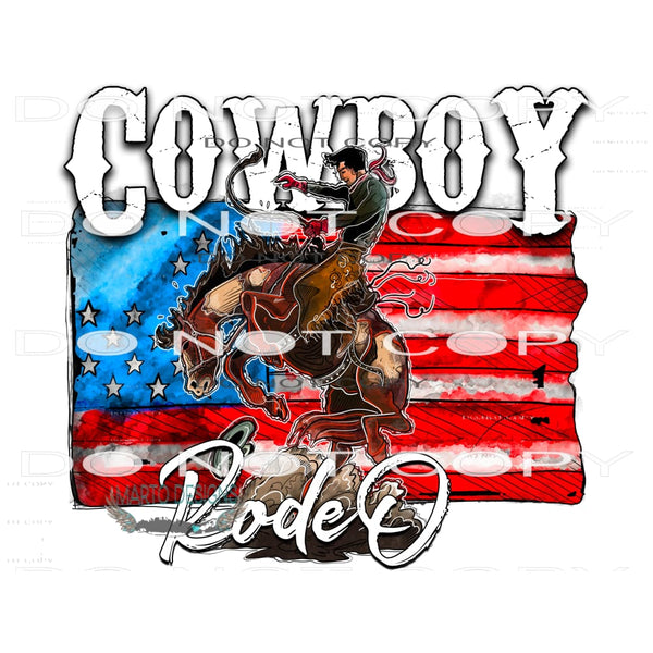 Cowboy Rodeo #10819 Sublimation transfers - Heat Transfer