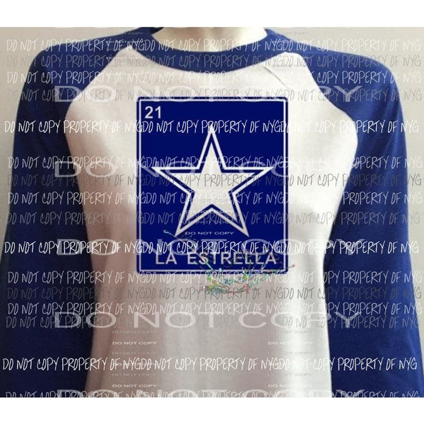 Dallas Cowboys #9 sublimation transfer heat transfers