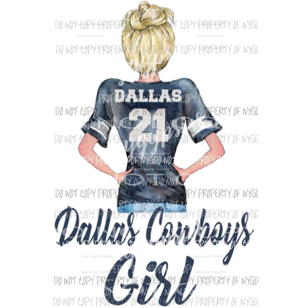 Dallas cowboys girl Sublimation transfers Heat Transfer