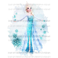 Elsa Frozen hand drawn Sublimation transfers disney Heat Transfer