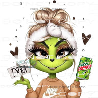 Extra Grinchy Mountain Dew #11143 Sublimation transfers