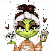 Extra Grinchy Starbucks #11142 Sublimation transfers - Heat