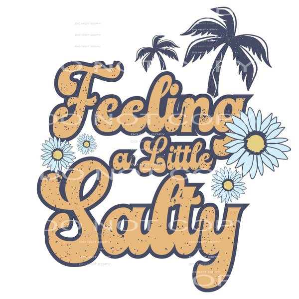 Feelin little salty # 460 Sublimation transfers - Heat