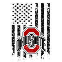 Flag Ohio Buckeye red # 89917 Sublimation transfers - Heat