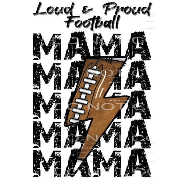 Football mama # 87026 Sublimation transfers - Heat Transfer