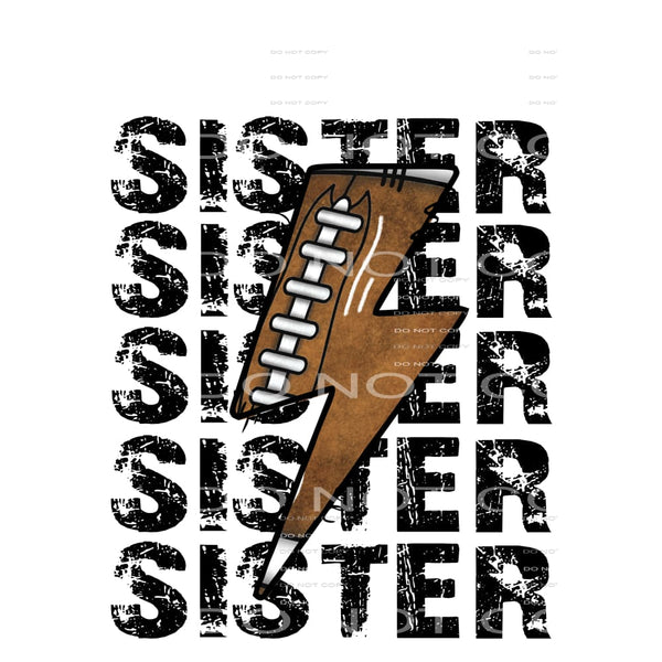 Football sister # 87028 Sublimation transfers - Heat