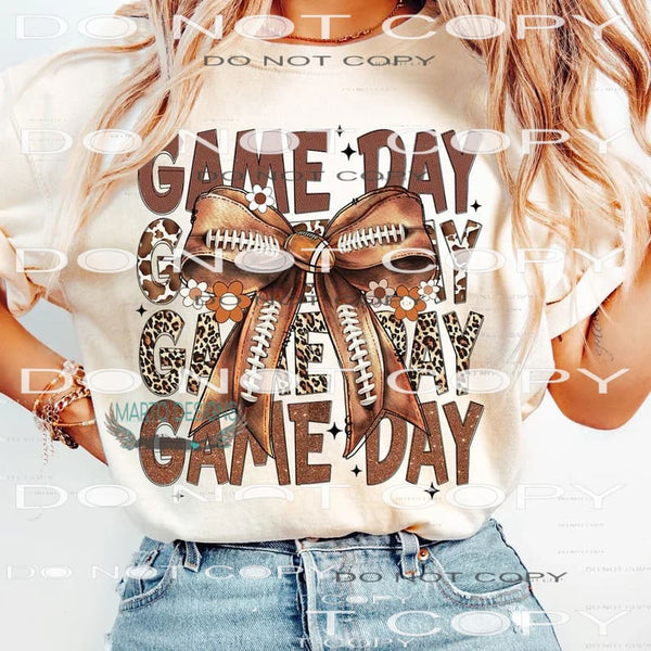 Game Day Bow 2366 Sublimation transfers - Heat Transfer