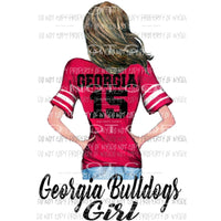 Georgia Bulldogs Girl Sublimation transfers Heat Transfer