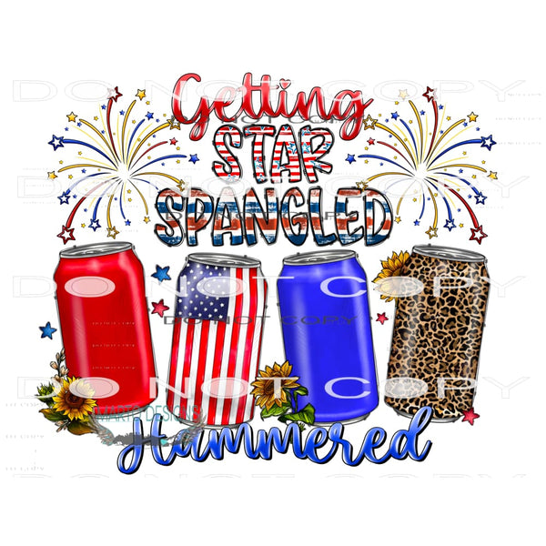 Getting Star Spangled Hammered #10821 Sublimation transfers